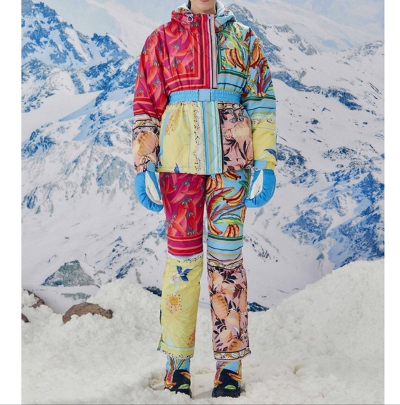 FARM Rio Jackets & Blazers - NWT FARM Rio Mixed Scarves Ski Jacket & Pants